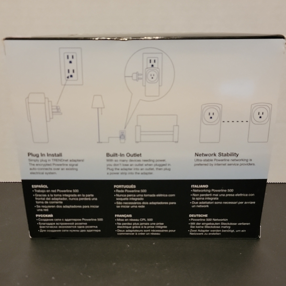 TRENDnet White Powerline Networking Adapter - Picture 3 of 3
